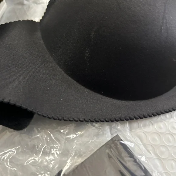 Shein Women’s Medium Strapless Padded Underwire Black Bra with extension see - Picture 3 of 8